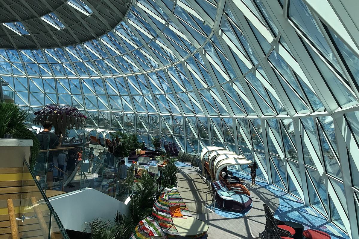 The Overlook Bar inside the AquaDome on Icon of the Seas