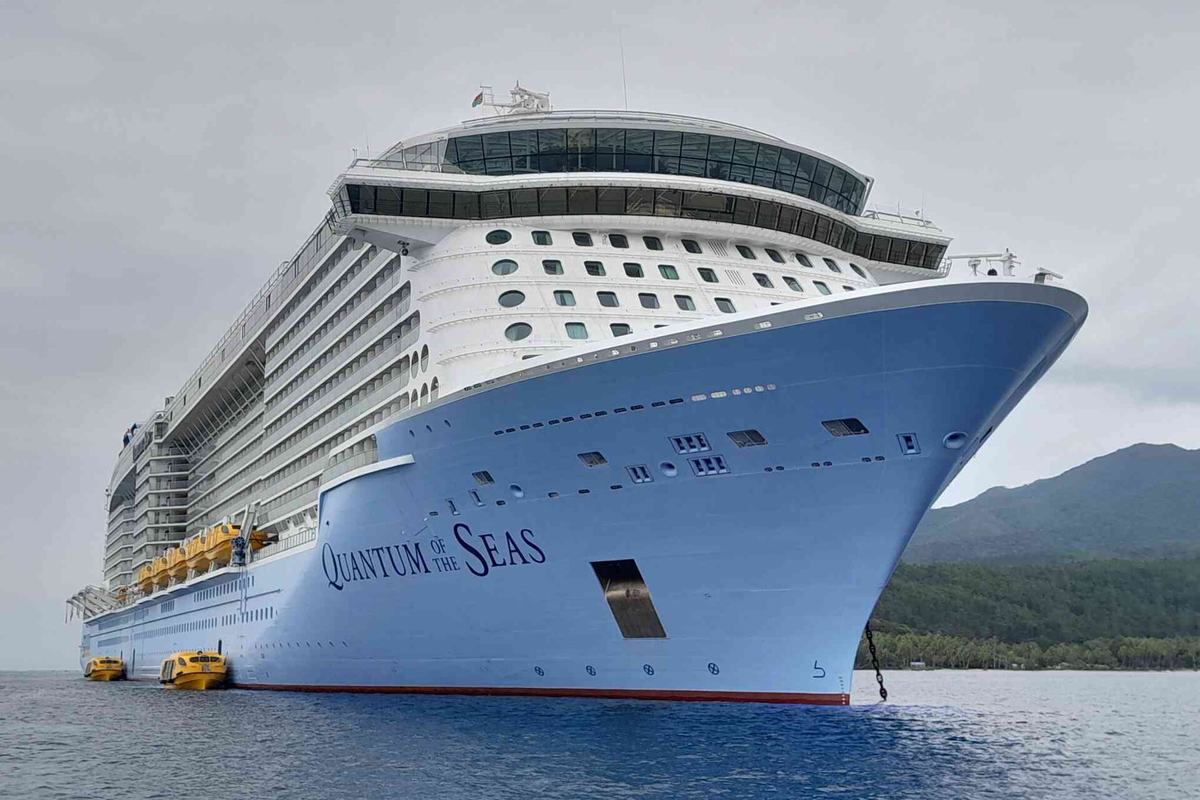 Quantum of the Seas seen from the bow