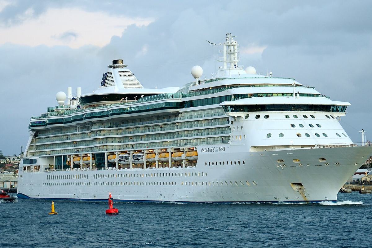 Radiance of the Seas at anchor